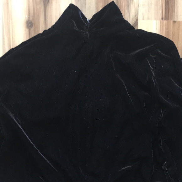 Vintage K.C. Spencer New York Black Velvet Dress - Picture 4 of 5